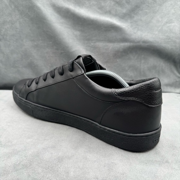 Coach C126 Low-Top Sneakers Men’s Shoes Size 12 Black Leather Stylish Comfort - Picture 3 of 14